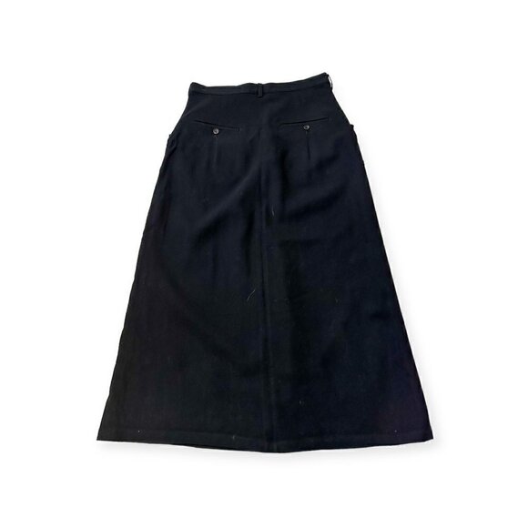 Vintage Y’s Yohji Yamamoto Black wool midi skirt, One size - Picture 5 of 12